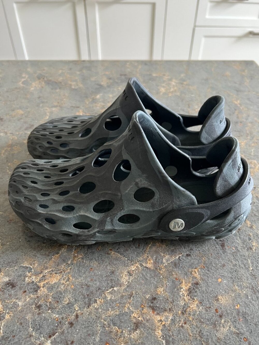 Merrell Hydro Moc Black Slip On Water Shoes Clogs Sandals Size 4
